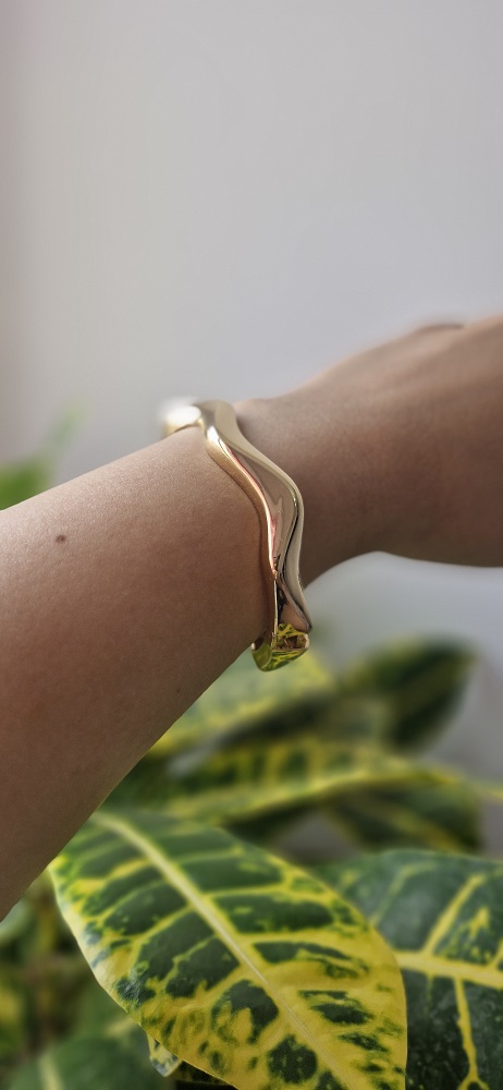  بنگل استیل طرح موج 